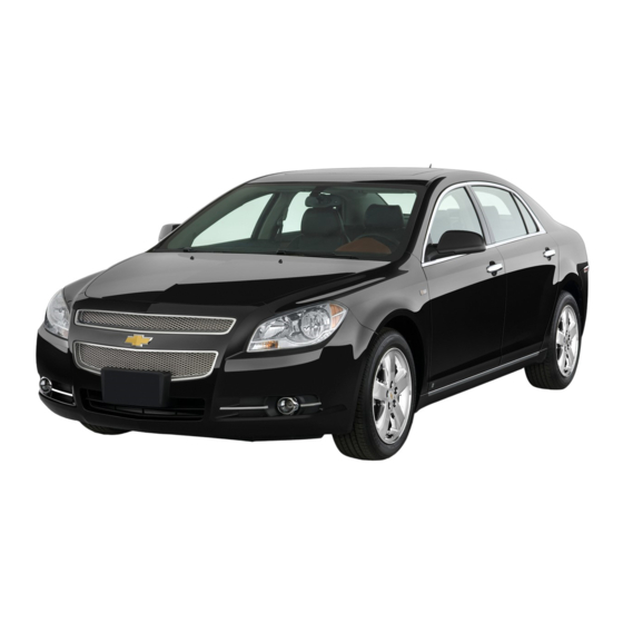 Chevrolet Malibu 2012 Instructieboekje