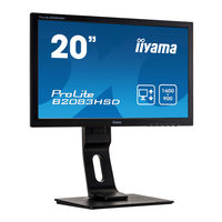 Iiyama ProLite E2083HD Gebruikershandleiding