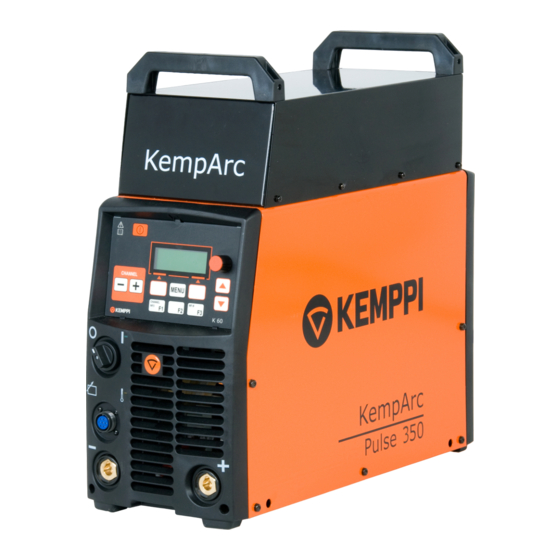 Kemppi KempArc Pulse 350 Gebruiksaanwijzing