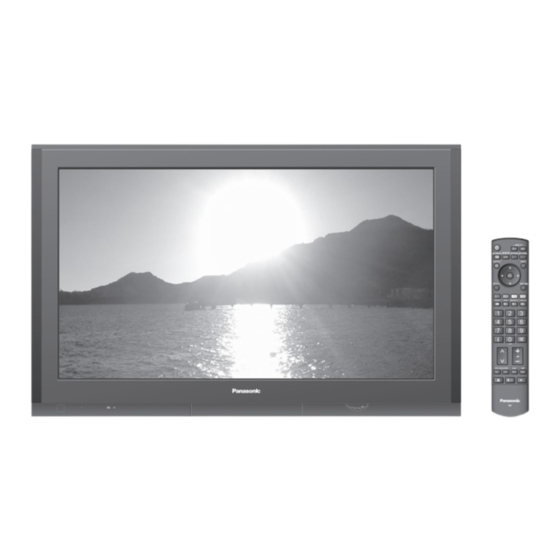 Panasonic VIERA TH-42PY700FA VIERA TH-42PY700F Gebruiksaanwijzing