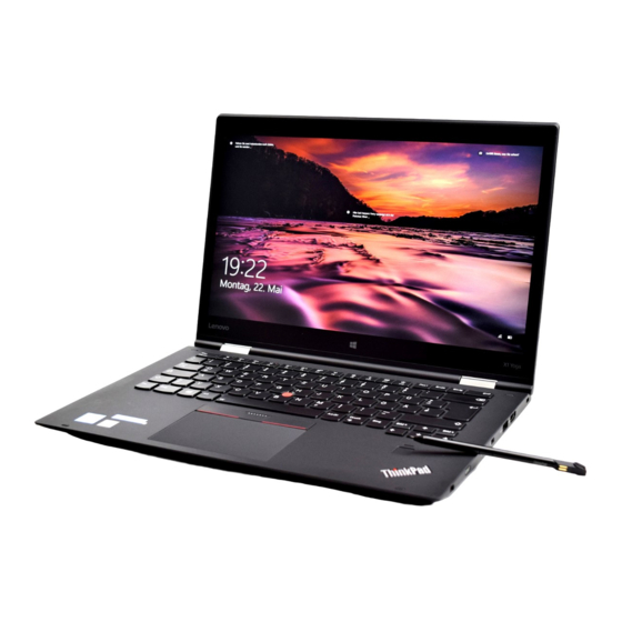 Lenovo ThinkPad X1 Yoga Gebruikershandleiding