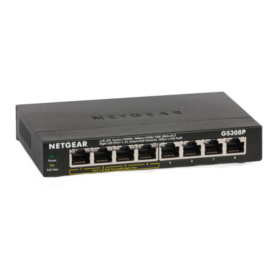 NETGEAR GS308P Installatiehandleiding