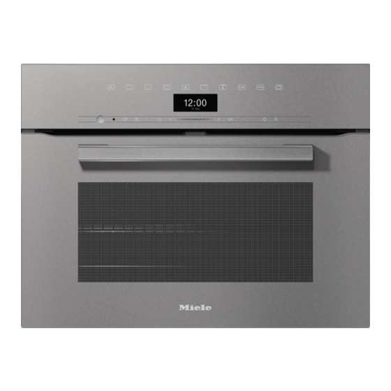 Miele H 7440 B Gebruiks- En Montagehandleiding