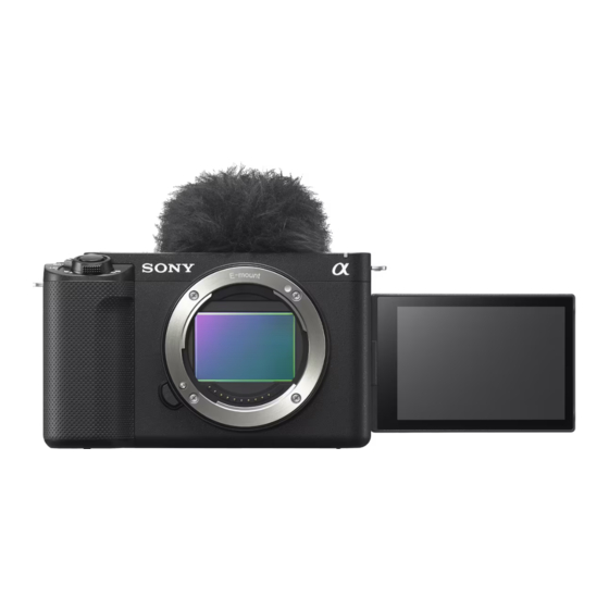 Sony ZV-E1 Helpgids