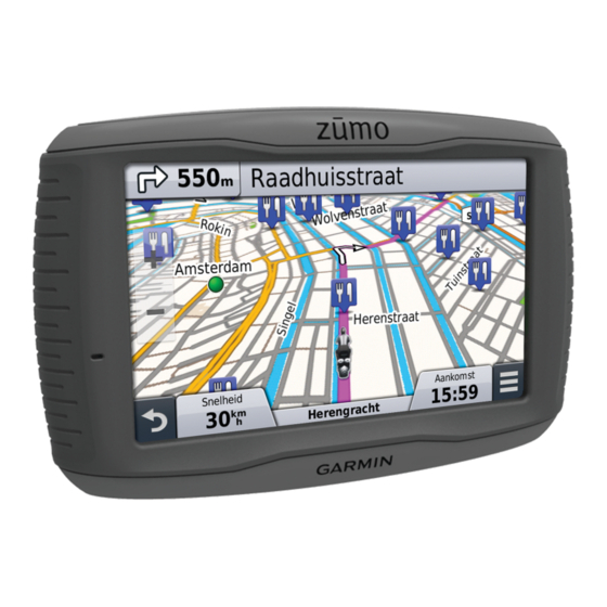 Garmin Zumo 590 Snelstartgids