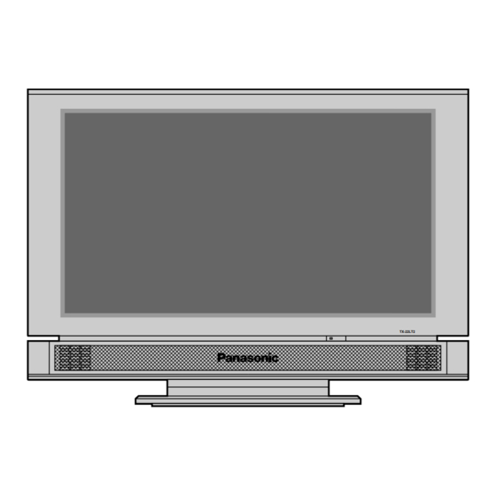 Panasonic TX-22LT2F Gebruiksaanwijzing