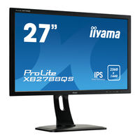 Iiyama ProLite X2788QS Gebruikershandleiding