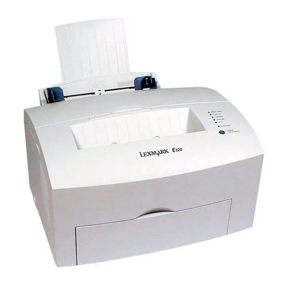 Lexmark E320 Handleiding