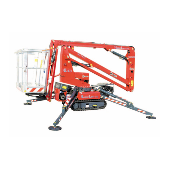 Hinowa LIGHTLIFT 14.72 Gebruiks- En Onderhoudshandleiding