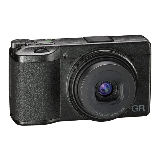 Ricoh GR III Bedieningshandleiding