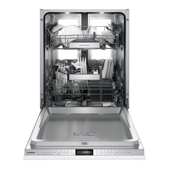 Gaggenau DF481101 Gebruikershandleiding