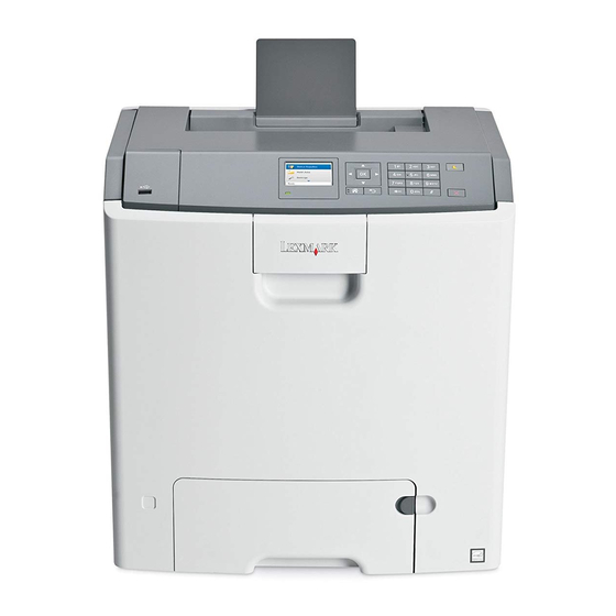 Lexmark C746 Series Gebruikershandleiding