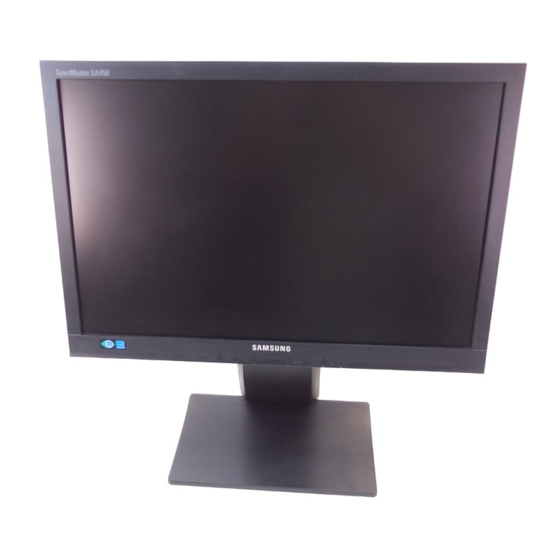 Samsung SyncMaster S19A450BW Gebruikershandleiding