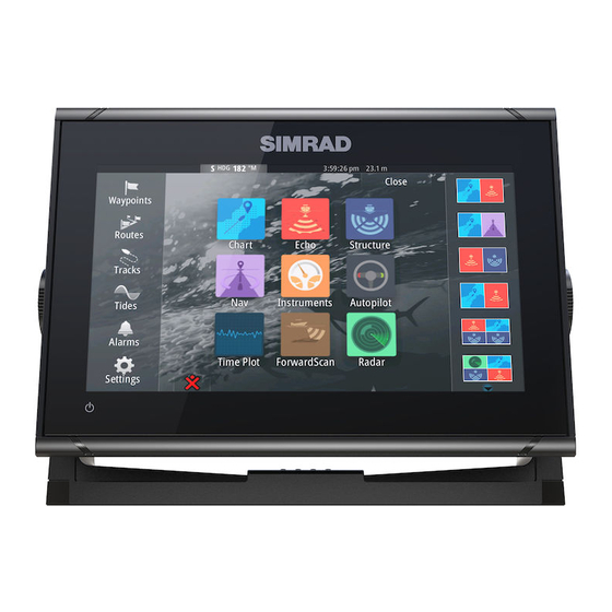 Simrad GO XSE Series Beknopte Handleiding