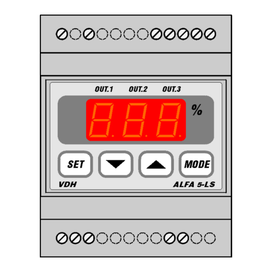 VDH ALFA 5-LS Gebruiksaanwijzing