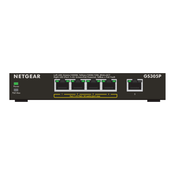 NETGEAR GS305Pv2 Installatiehandleiding