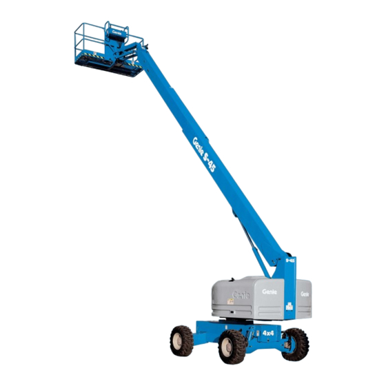 Terex Genie S-40 Bedieningshandleiding