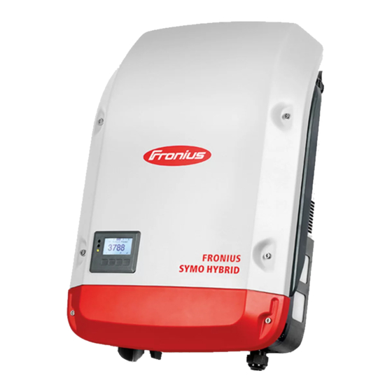 Fronius Symo Hybrid Installatiehandleiding