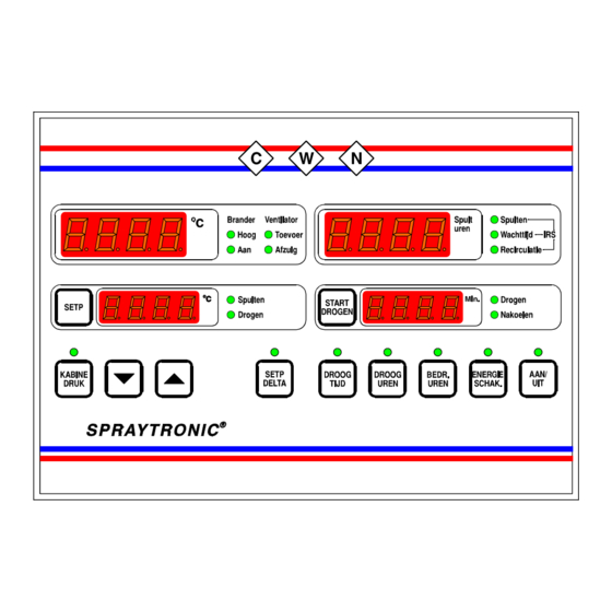 VDH SPRAYTRONIC M/S PI CWN Gebruiksaanwijzing