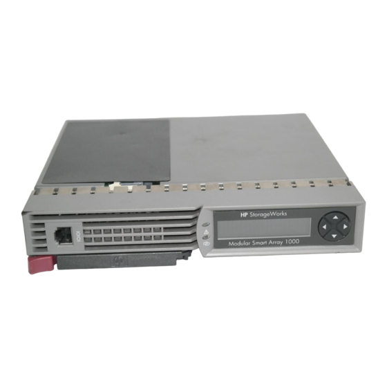 HP StorageWorks Modular Smart Array 1000 Controller Gebruikershandleiding