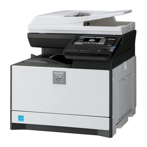 Sharp MX-C301W Gebruikershandleiding