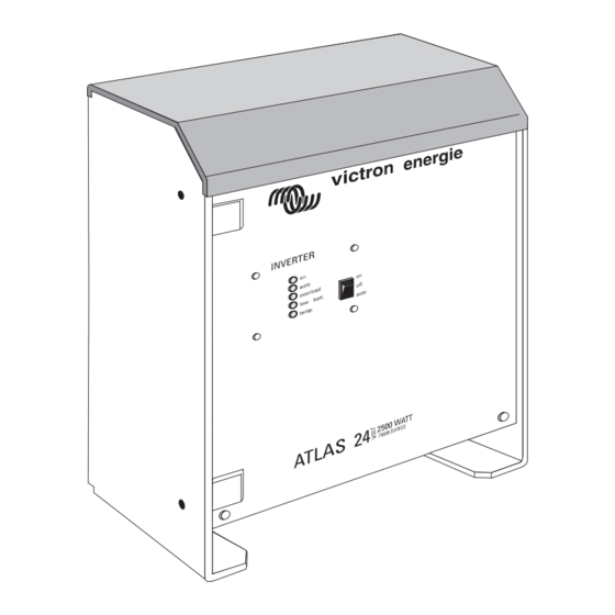 Victron energy Victron Atlas 24/2500 Gebruiksaanwijzing