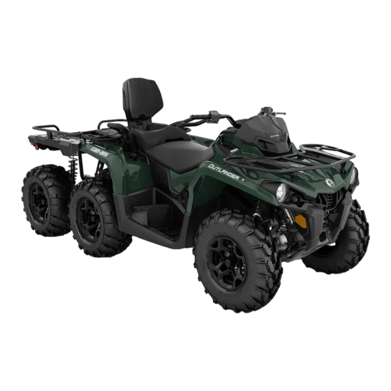 Can-Am OUTLANDER MAX 450 6X6 T 2022 Series Gebruikershandleiding