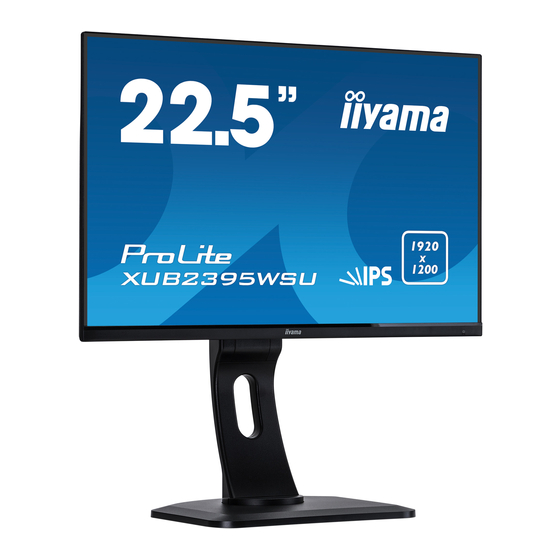 Iiyama ProLite XUB2395WSU Gebruikershandleiding