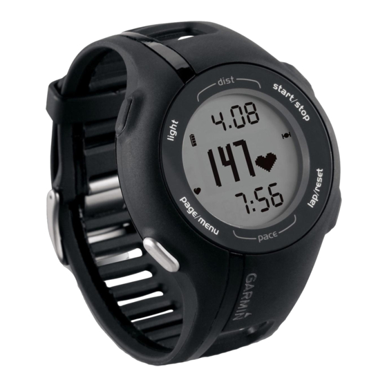 Garmin FORERUNNER 210 Gebruikershandleiding