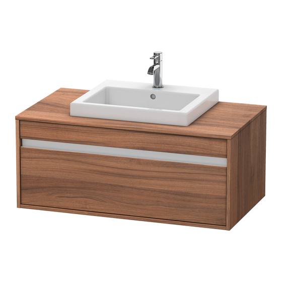 DURAVIT Ketho KT 6795 Montagehandleiding