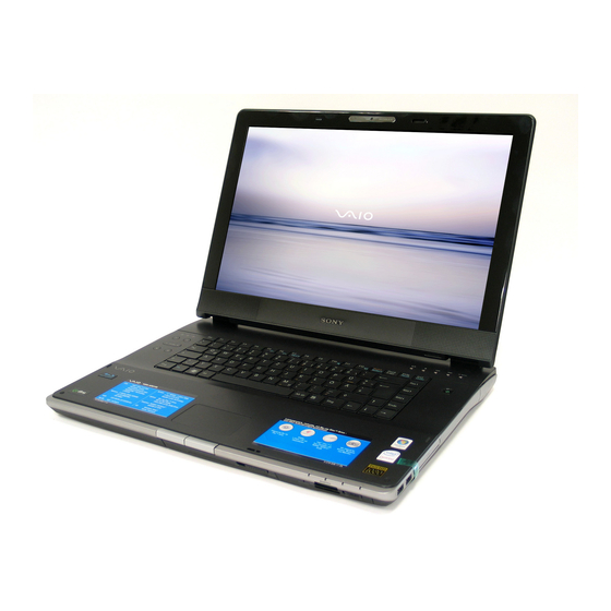 Sony Vaio VGN-FE Series Gebruikershandleiding