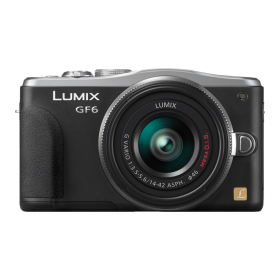 Panasonic Lumix DMC-GF6 Gebruiksaanwijzing