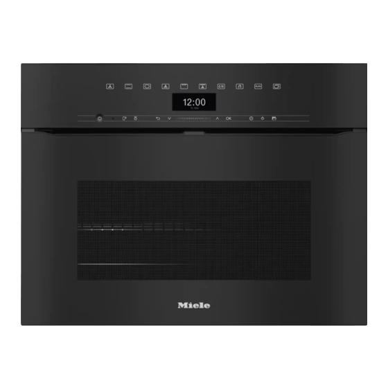 Miele H 7440 BPX Gebruiks- En Montagehandleiding