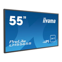 Iiyama ProLite TH5565MIS Gebruikershandleiding