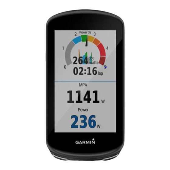 Garmin EDGE 1030 Gebruikershandleiding