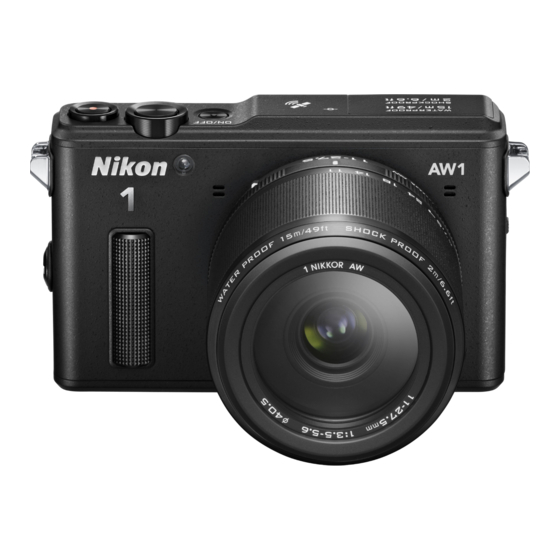 Nikon 1 AW1 Gebruikershandleiding