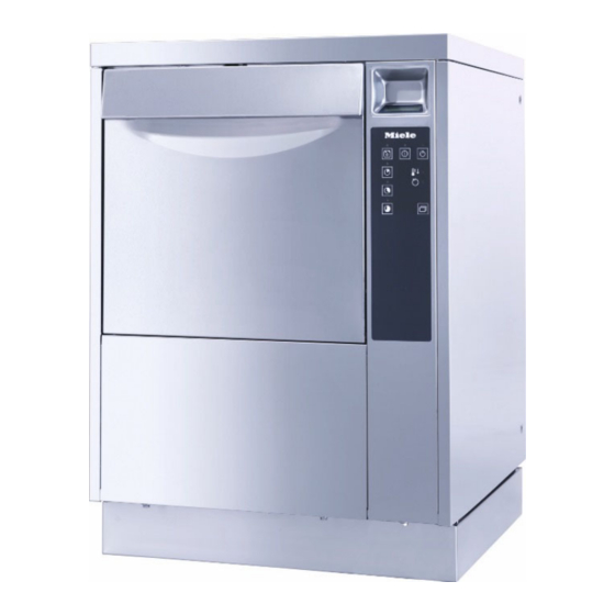 Miele professional PWD 8541 MD Gebruiksaanwijzing