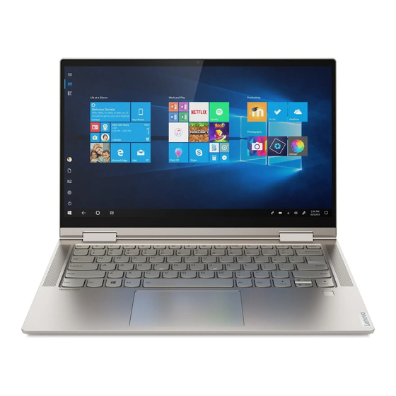 Lenovo Yoga C740 Series Gebruikershandleiding