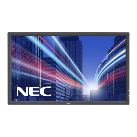 NEC MultiSync V323-2 Gebruikershandleiding