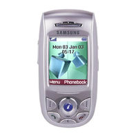 Samsung SGH-E800 Handleiding