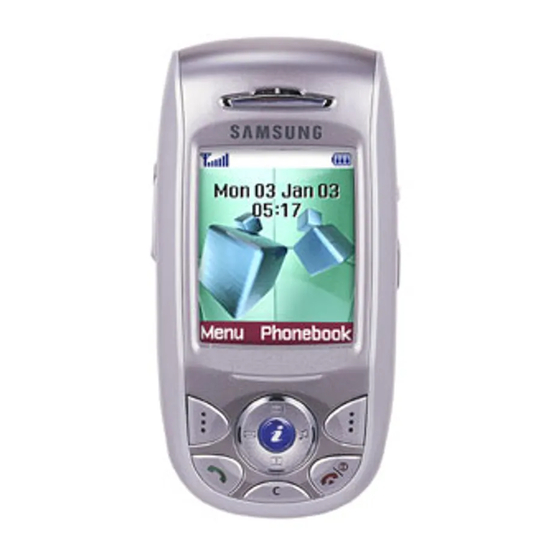 Samsung SGH-E800 Handleiding