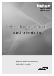 Samsung SyncMaster 550 Gebruikershandleiding