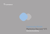 Plantronics Discovery 975 Gebruikershandleiding