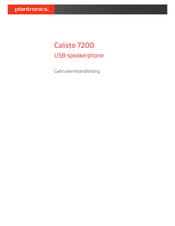 Plantronics Calisto 7200 Gebruikershandleiding