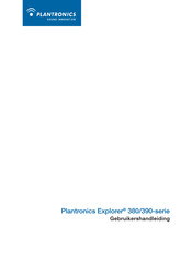 Plantronics Explorer 380 Series Gebruikershandleiding