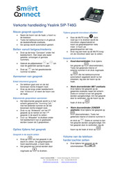 Yealink SIP-T46G Verkorte Handleiding