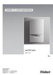 Vaillant ecoTEC plus VHR NL 20-24/5-5 L Installatie- En Onderhoudshandleiding