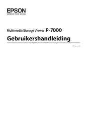 Epson P-7000 Gebruikershandleiding