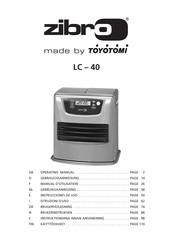 Toyotomi zibro LC-40 Gebruiksaanwijzing