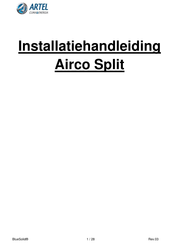 Artel AGFXI12RP24 Installatiehandleiding